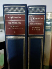 BOCCACCIO  DECAMERONE IN DUE VOLUMI  I-X   ISTITUTO GEOGRAFICO DE AGOSTINI 1958