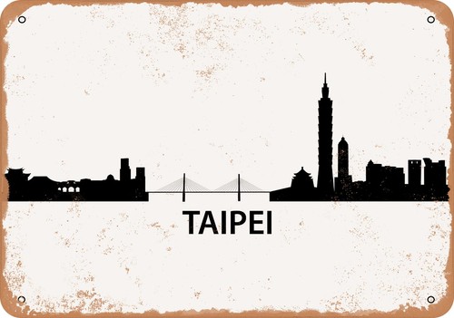 Insegna metallo skyline - insegna, in