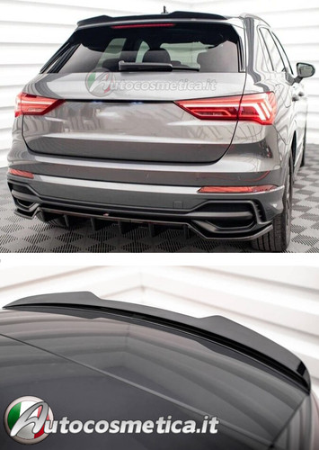 Spoiler tetto tuning nero - spoiler,