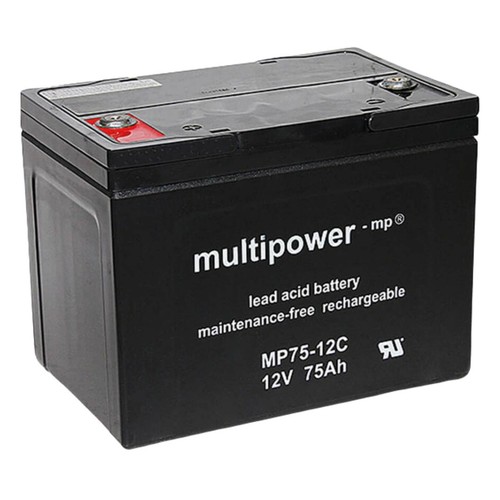 Multipower mp75 12c 12v 75ah - multipower,
