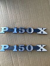Coppia Targhette Cofani Fianchetti VESPA P 150 X BOMISA