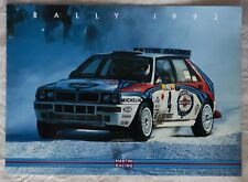CARTOLINA MARTINI RACING LANCIA DELTA HF RALLY MONTE CARLO 1992
