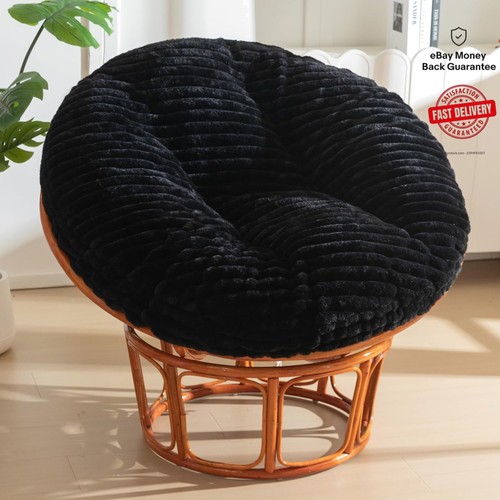 Elegante cuscino papasan nero - cuscino,