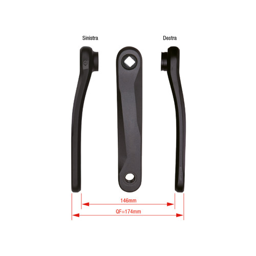 Coppia pedivelle 170mm bike - coppia,