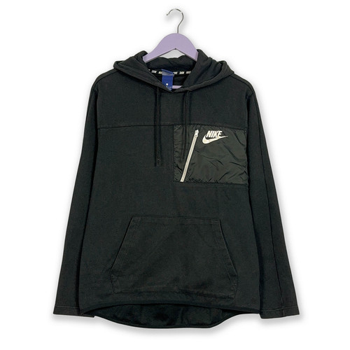 Felpa nike nera con - con, cappuccio