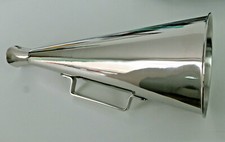 MEGAFONO in METALLO CROMATO ARREDO VINTAGE Uso TEATRO CINEMA & JAZZ MODERNARIATO