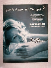 PUBBLICITA' - ADVERTISING - WERBUNG MATERASSI "PERMAFLEX" del 1971