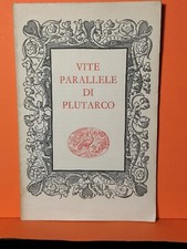 Vite parallele di Plutarco anno 1958 (C7 )