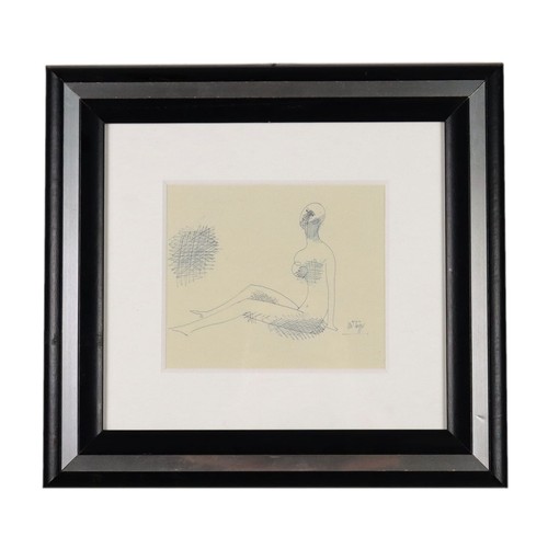 Nudo riposo disegno biro di - a,