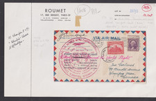 ✈ 1933 HAÏTI–NEW YORK Vol Bellanca "COLUMBIA" Boyd signé ✈ Winnipeg