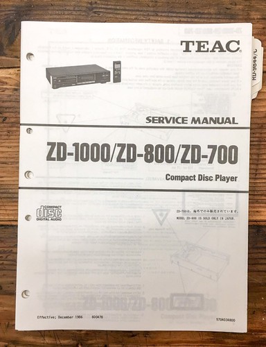 Teac 700 800 zd - teac, zd-800