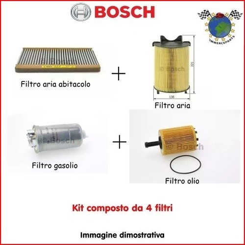 Kit filtri tagliando bosch - kit, 4