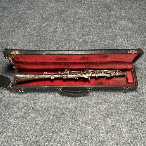 Antico clarinetto metallo - antico,