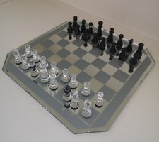 scacchiera Swarovski completa logo silver crystal