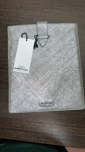 Porta ipad pelle - in, argento