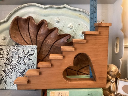 Scaletta vintage legno - vintage, in