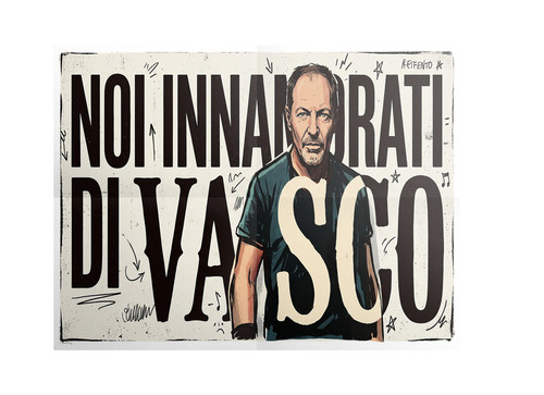 Vasco rossi poster 70x100 idea - poster,