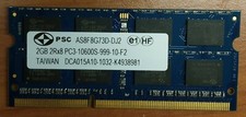 RAM 2GB (1x2GB) DDR3 LAPTOP PC3-10600S 999 10-F2 Notebook Portatile 