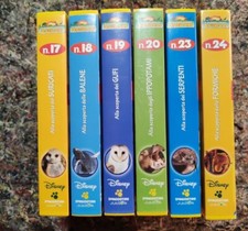 Walt Disney "Il Magico Mondo degli Animali" Num. 17,18,19,20,23,24in VHS