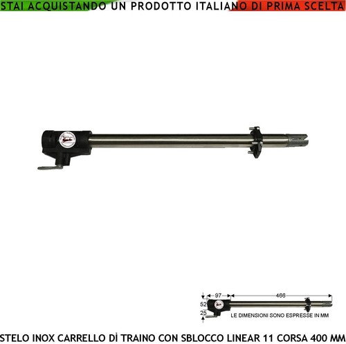Stelo inox ricambio motore - inox,
