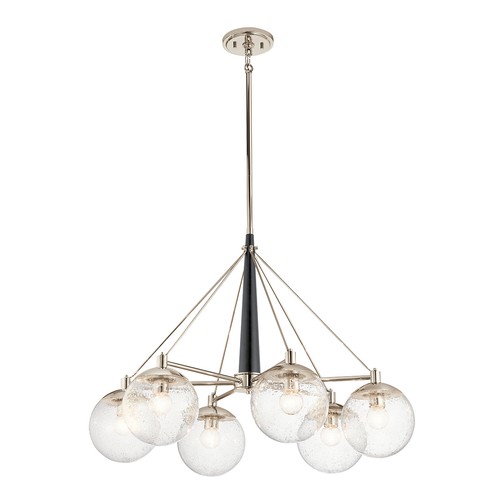 Lampadario 6x60w e27 nichel - lampadario, 6x60w/e27