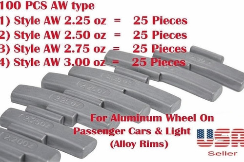 100 pcs assortment clip - 100, clip-on
