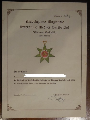 Attestato diploma stella - stella, al