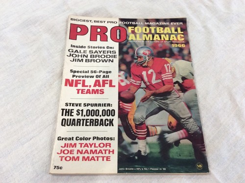 1966 pro football - football, almanacco