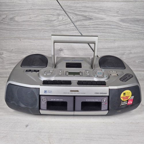 Aiwa csd sr540k boombox - aiwa,