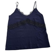 Zara canotta donna blu medio