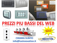 MATERIALE ELETTRICO PRESE INTERRUTTORI PLACCHE PLANA MATIX ARKE AXOLUTE LIVING