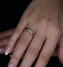 Veretta intreccio 3 colori Oro (rosso, bianco, giallo) tipo Cartièr 