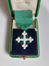 CROCE SAN MAURIZIO E LAZZARO CON COFANETTO  VITTORIO EMANUELE ONORIFICENZA 