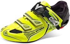 Scarpe ciclismo bici corsa strada Vittoria Brave Giallo Fluo road bike shoes