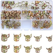125 Pezzi Fascette Stringitubo a Molla, Clip per Tubo Flessibile per Carburante,