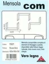 Mensola componibile vero legno