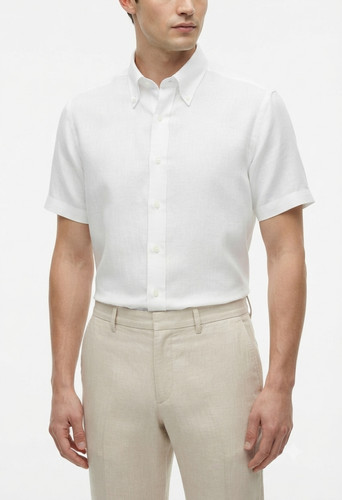 Camicia manica corta misto