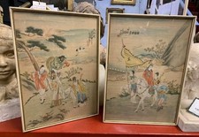 COPPIA DI DIPINTI ORIENTALI