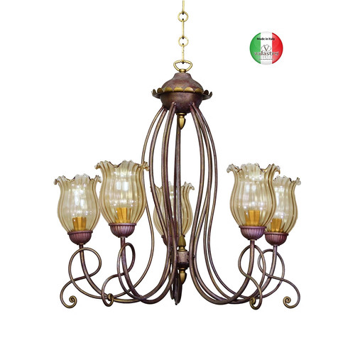 Lampadario sospensione ferro - lampadario,