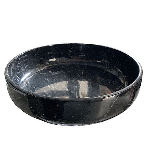 Ciotola marmo nero marquina - nero,