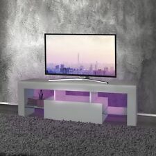 Mobile TV con illuminazione a LED con ripiani in vetro 130x49x45 cm ML-Design®