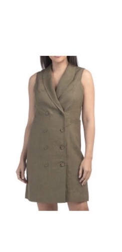 Abito blazer lino doppiopetto