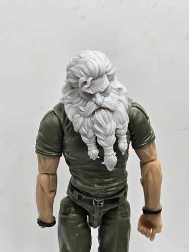 Printed half elf dwarf head - printed,