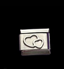Nuovo Charm Argento Love Hearts Stile Nomination Claasic Adatto 9mm Braccialetti Link 