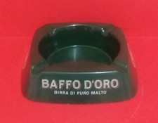 BIRRA MORETTI BAFFO D'ORO POSACENERE PUBBLICITARIO IN PLASTICA VINTAGE