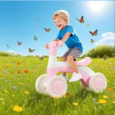 Ruota per Bambini da 1-3 Anni Bici da Corsa per Bambini con Ruote di Supporto Pedali 4 Ruote Nuova