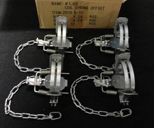4 Bridger 1.65 off set bobina molla trappola volpe coyote procione sopravvivenza 