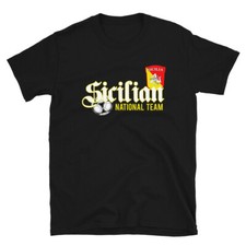 T-Shirt Uomo Nuova Nazionale Siciliana Calcio Sicilia Palermo Catania 