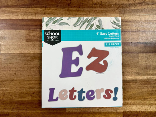 School shop easy letters - school,