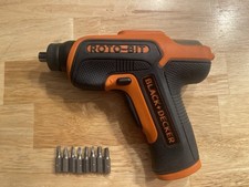 Black & Decker BDCS50C Roto Bit Avvitatore Senza Fili 4V Max, 8 Punte (Senza Caricatore)